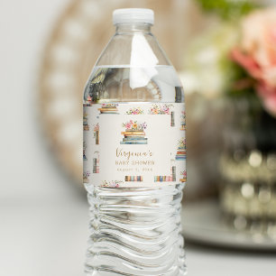 A New Chapter Books Baby Shower Water Bottle Label