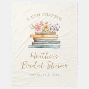 A New Chapter Books Bridal Shower Fleece Blanket