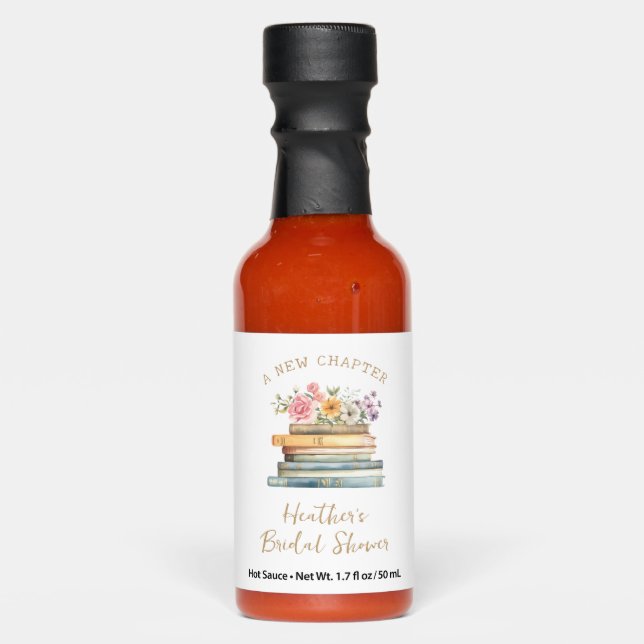 A New Chapter Books Bridal Shower Hot Sauces (Front)