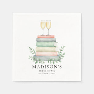 A New Chapter Books Prosecco Bridal Shower Napkins