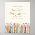 A New Chapter Books Welcome Baby Shower Poster | Zazzle