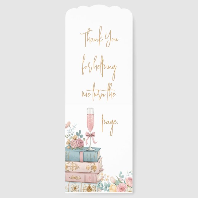 A New Chapter Bridal Shower Bookmark (Front)
