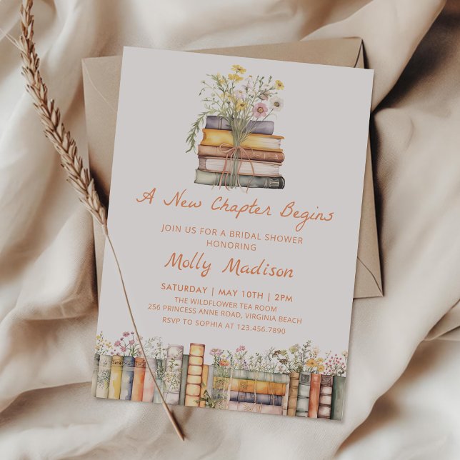 A New Chapter Bridal Shower Invitation (Creator Uploaded)