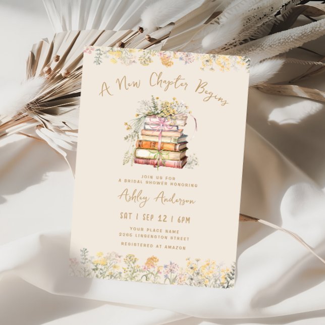A New Chapter Bridal Shower Invitation (Creator Uploaded)