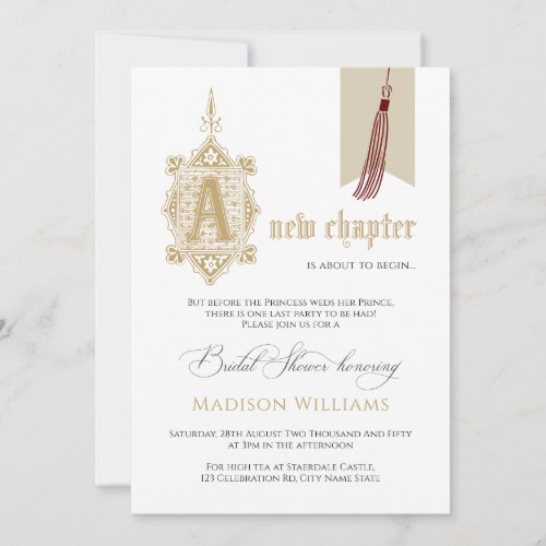 A New Chapter Bridal Shower Invite
