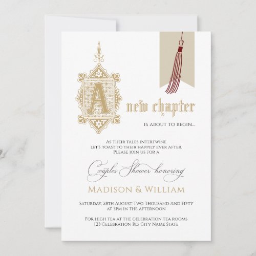 A New Chapter Couples Shower Invitation