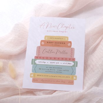 A New Chapter | Cute Storybook Budget Baby Shower by Cali_Graphics at Zazzle