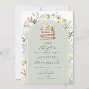 a new chapter gender neutral Baby Shower Invitation