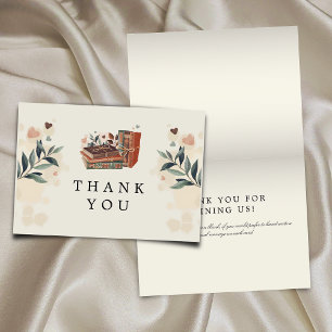 A New Chapter Is About to Begin Baby Shower Folded Thank You Card