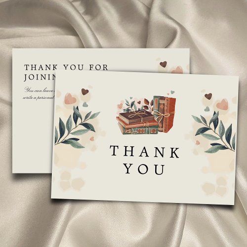 A New Chapter Is About to Begin Baby Shower Thank You Card