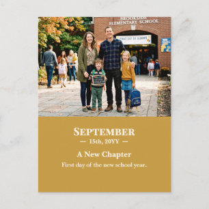 A New Chapter September Memory Photo Postcard