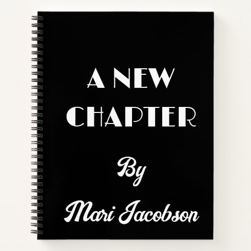 A New Chapter Spiral Notebook