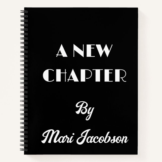 A New Chapter Spiral Notebook (Front)