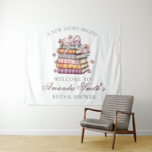 A New Chapter Story Book Bridal Shower  Tapestry