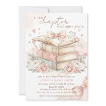 A new Chapter Story book Girl Baby Shower