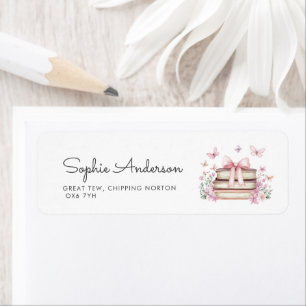 A New Chapter Storybook Baby Shower Address Label
