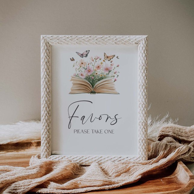 A New Chapter Storybook Baby Shower Favors Poster (Creator Uploaded)