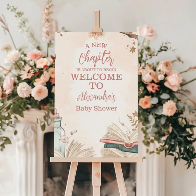 A New Chapter Storybook Baby Shower Foam Board (Creator Uploaded)