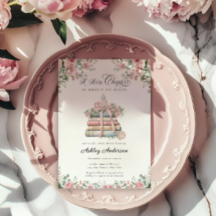 A New Chapter Storybook Baby Shower Invitation