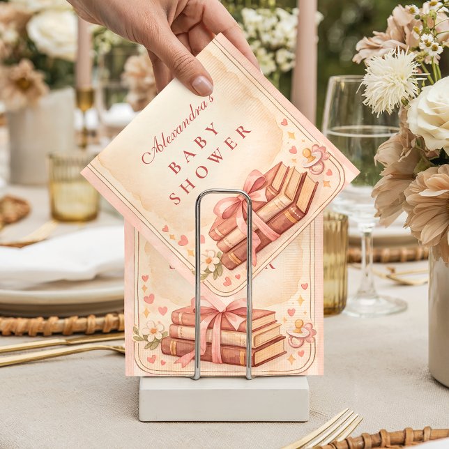 A New Chapter Storybook Baby Shower Napkins (Creator Uploaded)