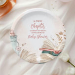A New Chapter Storybook Baby Shower Paper Plates<br><div class="desc">Add a touch of literary magic to your baby shower with our Storybook New Chapter Baby Shower Paper Plates. Designed with a charming storybook theme, these plates feature stacked books, elegant watercolor accents, and whimsical typography that celebrates the start of your little one’s new chapter. Perfect for serving cake, snacks,...</div>