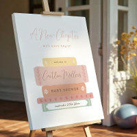 A New Chapter Storybook Baby Shower Welcome Sign