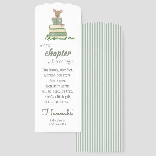 A New Chapter Thank You Favor Bookmarks