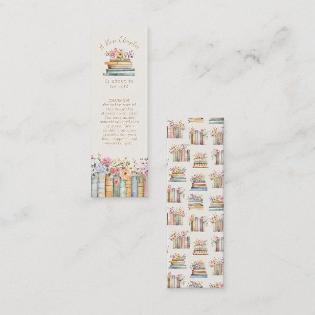 A New Chapter Wildflower Book Bookmark Favor Mini Business Card (A New Chapter Wildflower Book Bookmark Favor Mini Business Card by Painted Paperie
)