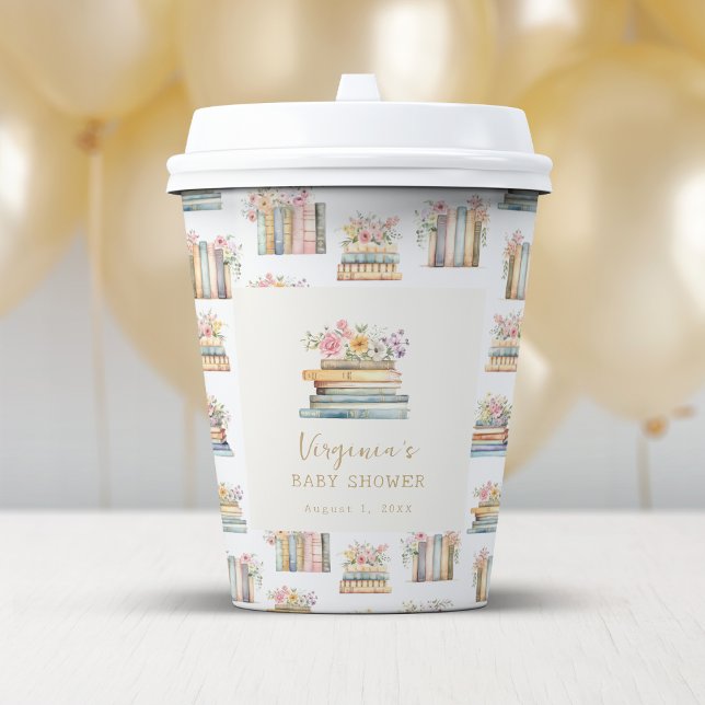 A New Chapter Wildflower Books Baby Shower Paper Cups (A New Chapter Wildflower Books Baby Shower Paper Cups by Painted Paperie
)