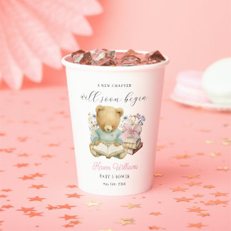 A New Charger will soon Begin Bear Girls Books Paper Cups
