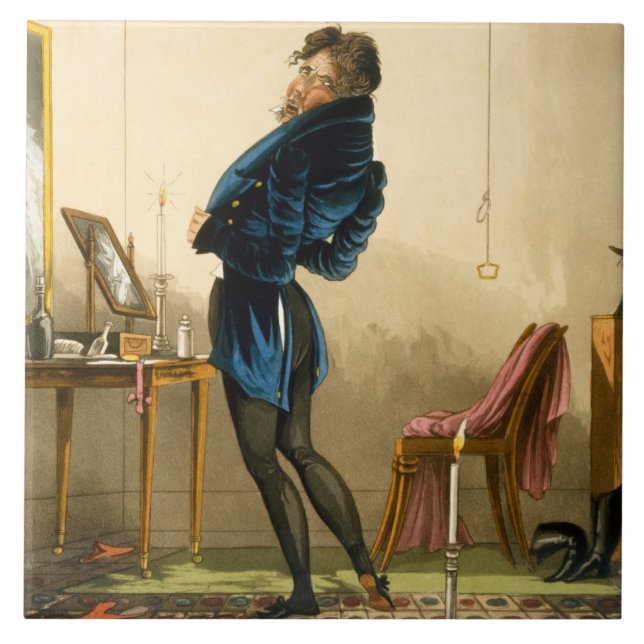 A New Coat (colour litho) Tile (Front)