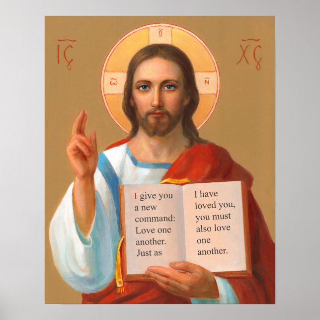 A New Commandment From Jesus Poster (Front)