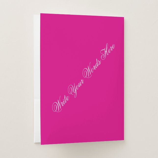 A New Day New Step Modern Pocket Folder (Back)