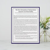 A New Declaration of Independence (Standing Front)