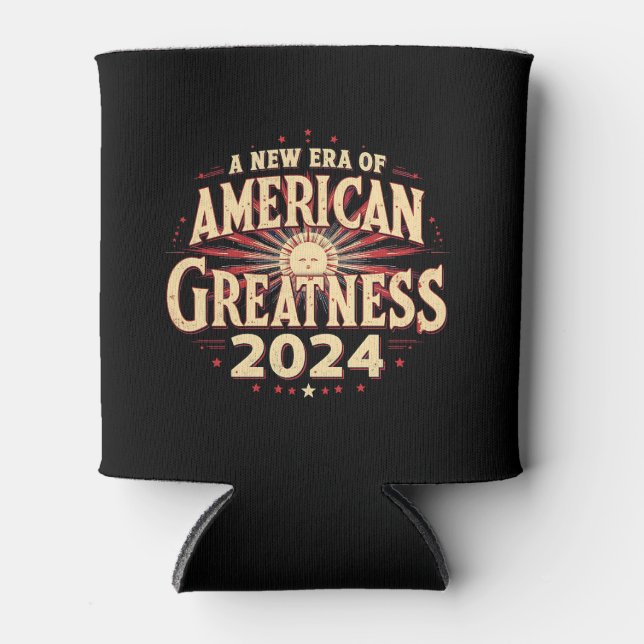 A New Era of American Greatness 2024 Trump Won  Can Cooler (Front)