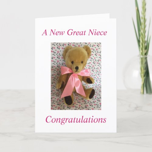 A New Great niece Card