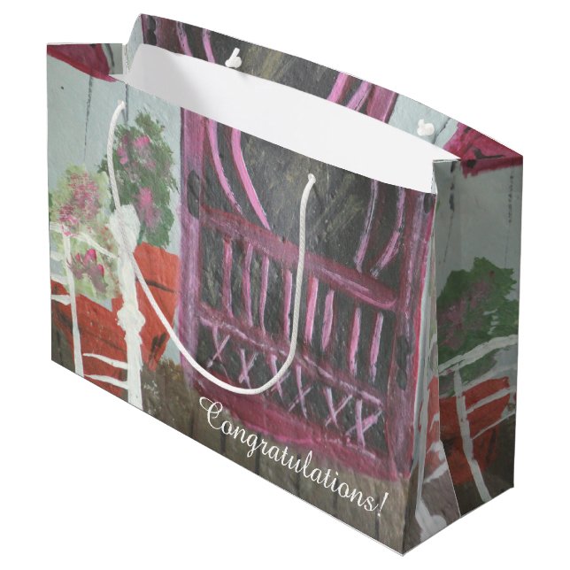 A New Home Congratulations Large Gift Bag (Back Angled)