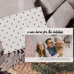 A New Home for the Holidays   Modern Photo Holiday Card