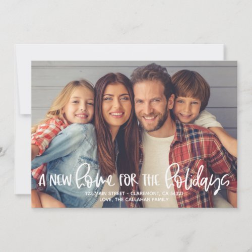 A New Home for the Holidays Photo Christmas Card
