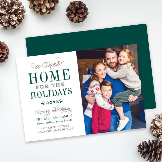 A New Home for the Holidays Photo Holiday Card (Creator Uploaded)