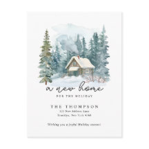 A New Home Winter Handwriting Calligraphy Moving