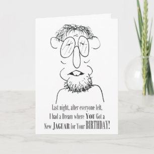 A New Jaguar for Your Birthday - Card
