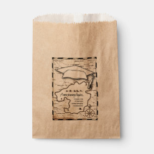 A New Journey Map Graduation Guest Thank You Favor Bag