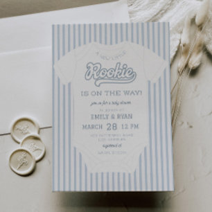 A New Little Rookie Baby Shower Invitation