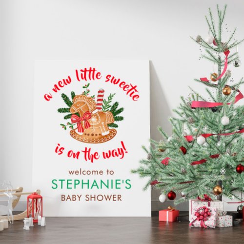 A New Little Sweetie Is On Way Christmas Welcome Foam Board