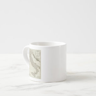 A new map of Italy with the islands of Sicily Espresso Cup