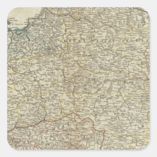A new map of the Kingdom of Poland Square Sticker