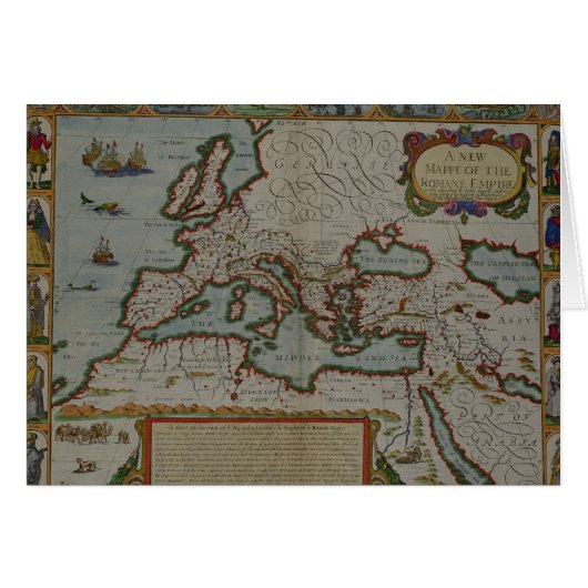A New Map of the Roman Empire Cards (Front Horizontal)