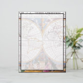 A New Map Of The Terraqueous Globe Letterhead (Standing Front)