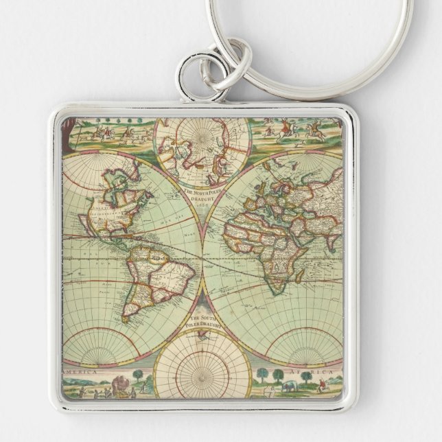 A new mapp of the world - Atlas Keychain (Front)
